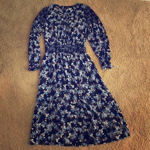 Floral long sleeve mid length juicy couture